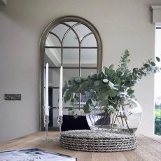 Isabella Wall Mirror Champagne Silver