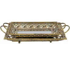 Claro Trays (Set Of 2) Gold Claro Trays (Set Of 2) Gold