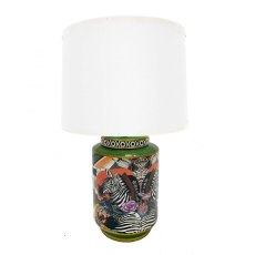 Wonder Bazaar Table Lamp Multicoloured With White Shade Wonder Bazaar Table Lamp Multicoloured With White Shade