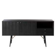 Barcelona 4 Drawer Sideboard Black & Copper Barcelona 4 Drawer Sideboard Black & Copper