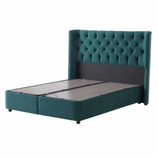 Molly Ottoman Bedstead Fabric Green (Multiple Sizes)
