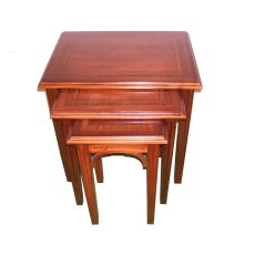 Imperial Mahogany Nest Of Tables (3) Imperial Mahogany Nest Of Tables (3)