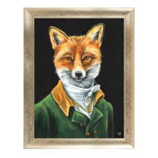 Dapper Fox 72cm x 92cm Picture By Louise Brown Champagne Frame Dapper Fox 72cm x 92cm Picture By Louise Brown Champagne Frame