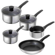 Classic Induction 5 Piece Saucepan Set Stainless Steel Classic Induction 5 Piece Saucepan Set Stainless Steel