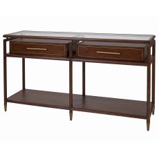 Avignon 2 Drawer Console Table Brown Avignon 2 Drawer Console Table Brown