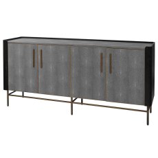 Limoges 4 Door Sideboard Grey Limoges 4 Door Sideboard Grey