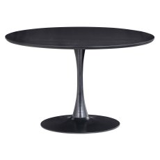 Sammy 4 Person Round Dining Table Black Sammy 4 Person Round Dining Table Black