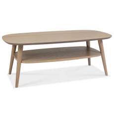 Dansk Coffee Table With Shelf Oak Dansk Coffee Table With Shelf Oak