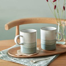 Kiln 2 Piece Ridged Mug Set (Multiple Colours)
