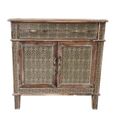 Amira 2 Door Sideboard Patterned Green Amira 2 Door Sideboard Patterned Green