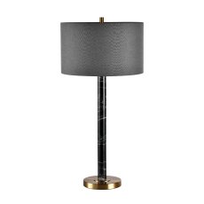 Newton Table Lamp Black With Grey Shade Newton Table Lamp Black With Grey Shade