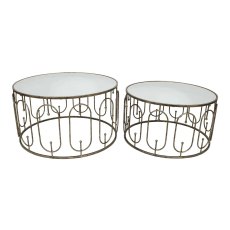 Estela Coffee Table (Set of 2) Antique Brass Estela Coffee Table (Set of 2) Antique Brass