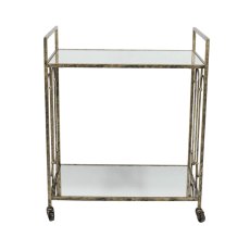 Estela Drinks Trolley Antique Brass Estela Drinks Trolley Antique Brass