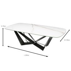 Basilico Dining Table (Multiple Colours & Sizes)