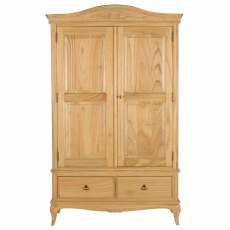 Lottie Double Wardrobe With 2 Drawers Mindi Wood Lottie Double Wardrobe With 2 Drawers Mindi Wood