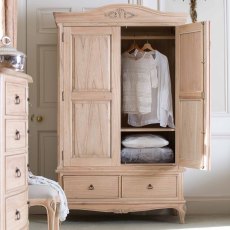 Lottie Double Wardrobe With 2 Drawers Mindi Wood