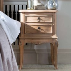 Lottie 2 Drawer Bedside Locker Mindi Wood