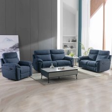 Torcello Manual Reclining 3 Seater Sofa Fabric