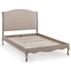 Camille Bedstead Limed Oak & Fabric Oatmeal (Multiple Sizes) Camille Bedstead Limed Oak & Fabric Oatmeal (Multiple Sizes)
