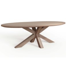Tambour Dining Table Oak (Multiple Sizes)