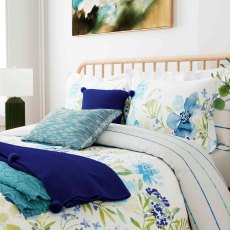 Florence Reversible Duvet Cover Set Blue & Green (Multiple Sizes)