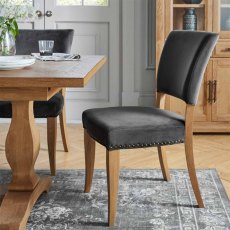 Khan Fabric Dining Chair (Multiple Colours)