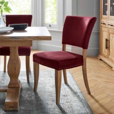 Khan Fabric Dining Chair (Multiple Colours)