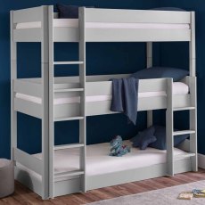 Ted Triple Bunk Bed (Multiple Colours) Ted Triple Bunk Bed (Multiple Colours)