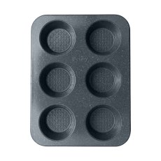 Quantanium Finish Non Stick 6 Cup Muffin Tin