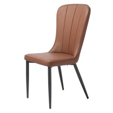 Hugo Dining Chair Faux Leather Dark Grey Hugo Dining Chair Faux Leather Dark Grey