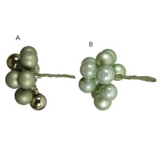 Glass Baubles On Wire 2cm (Multiple Styles & Colours)