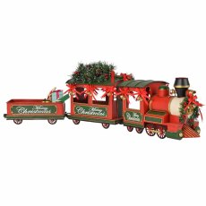 Iron Choo-Choo Train With Gifts & Decorations 92cm