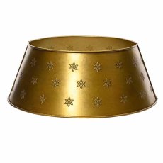 Iron Tree Ring With Snowflakes Antique Gold (Multiple Sizes)