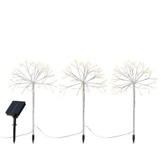 Solar Christmas Tree Pole Twinkle Effect Warm White Solar Christmas Tree Pole Twinkle Effect Warm White