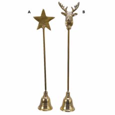 Gold Candle Snuffer 26cm (Choice of 2) Gold Candle Snuffer 26cm (Choice of 2)