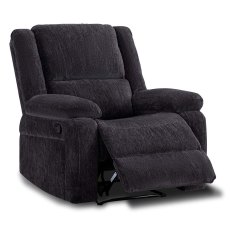 Fremantle Manual Reclining Armchair Fabric Charcoal Fremantle Manual Reclining Armchair Fabric Charcoal