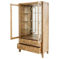 Sara 2 Door Display Cabinet Light Ash Sara 2 Door Display Cabinet Light Ash