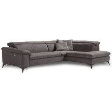 Martine 4+ Seater Sofa With Chaise RHF + 1 Electric Reclining Position Microfibre Fabric Martine 4+ Seater Sofa With Chaise RHF + 1 Electric Reclining Position Microfibre Fabric