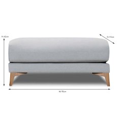 Almere Large Footstool Fabric 30