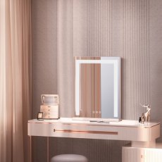 Glamour Portrait Mirror with LED Border Glamour Portrait Mirror with LED Border