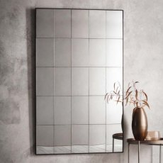 Boxley Rectangular Wall Mirror Antique Black Boxley Rectangular Wall Mirror Antique Black