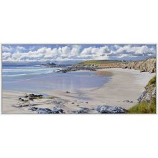 Lighthouse View 139cm x 64cm Picture By Duncan Palmar With White Frame