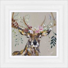 Vintage Velvet 41cm x 41cm Picture By Louise Luton With White Frame Vintage Velvet 41cm x 41cm Picture By Louise Luton With White Frame