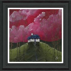 Cherry Top Cottage 49cm x 49cm Picture By Geoff Beckett With Black Frame Cherry Top Cottage 49cm x 49cm Picture By Geoff Beckett With Black Frame