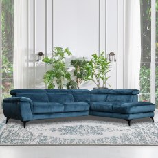 Puccini Modular 3 Seater Corner Sofa With Chaise RHF Fabric Category 20