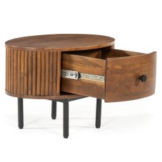 Pheonix 1 Drawer Side/Lamp Table Walnut