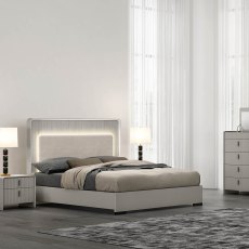 Cavelli Bedstead Fabric Grey (Multiples Sizes)