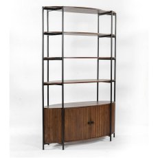 Pheonix 2 Door Bookcase Walnut Pheonix 2 Door Bookcase Walnut