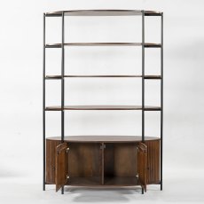 Pheonix 2 Door Bookcase Walnut