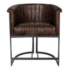 Latino Dining Chair Faux Leather Brown Latino Dining Chair Faux Leather Brown